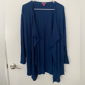 Vince Camuto Navy Blue Long Sleeves Cardigan